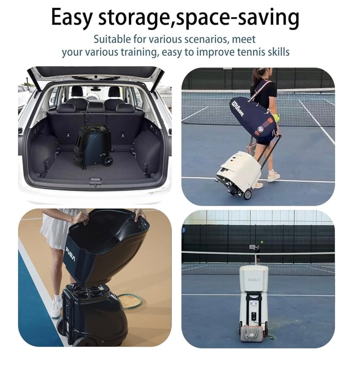 PUSUN Smart Pro Padel & Tennis Ball Machine - Image 5