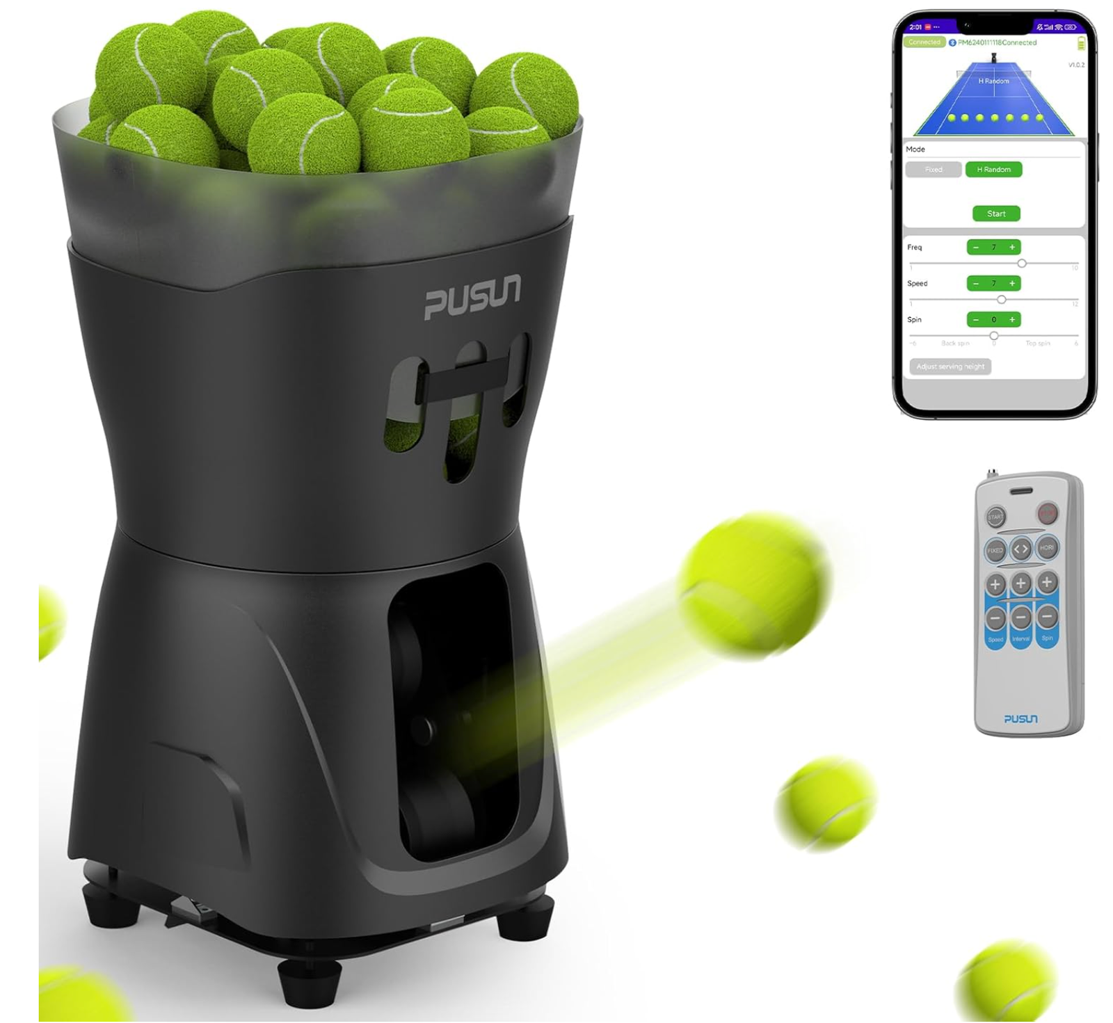 PT Mini Pro Tennis & Padel Ball Machine - Image 9
