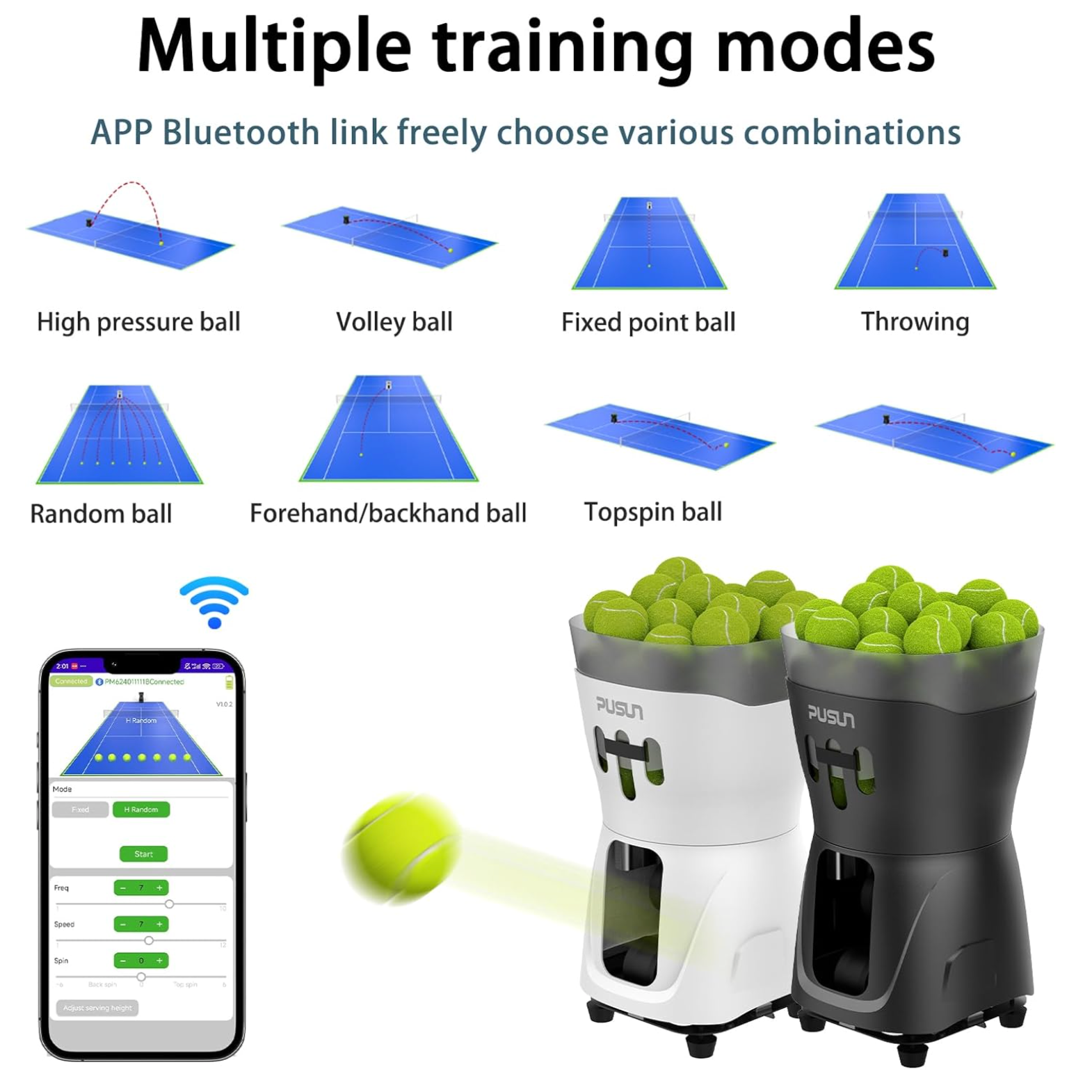 PT Mini Pro Tennis & Padel Ball Machine - Image 3
