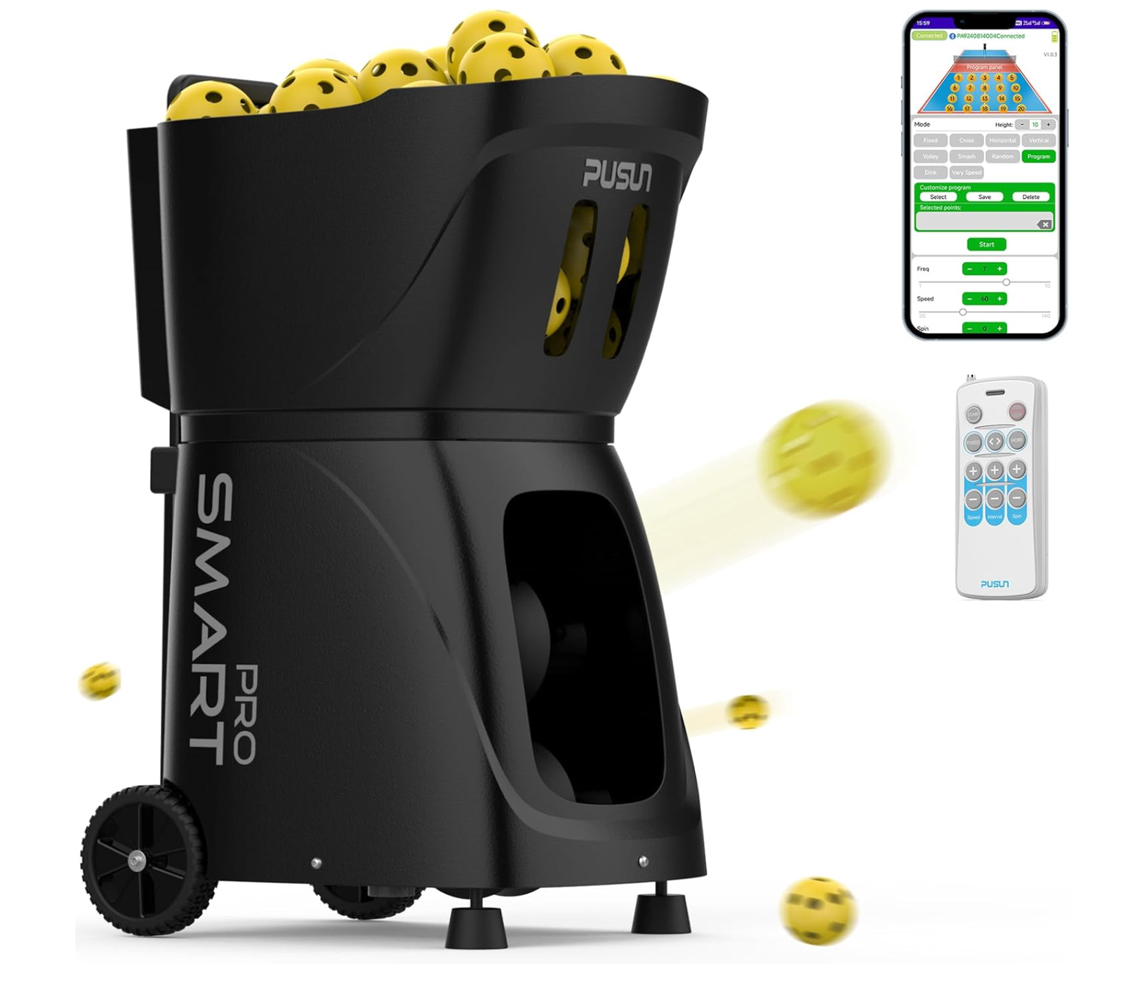PUSUN PP Smart Pro Pickleball Machine - Image 7